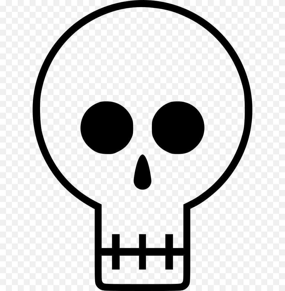 File Skull, Stencil Free Png Download