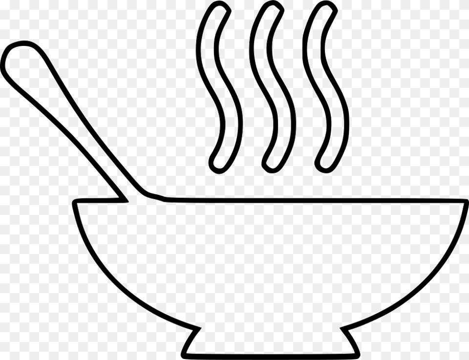 File Soup Drawing, Bowl, Cutlery, Fork, Soup Bowl Free Transparent Png