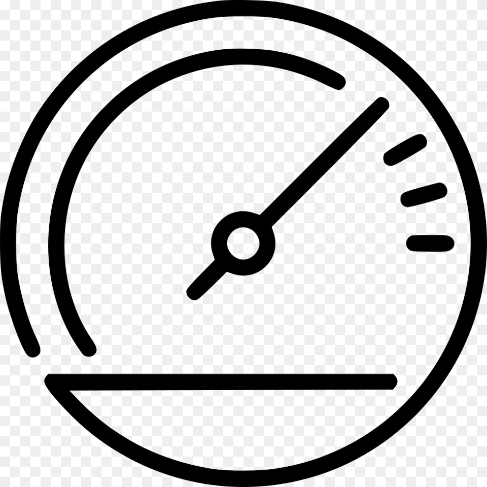 File Speedometer Line Icon, Gauge, Tachometer, Device, Grass Free Png Download