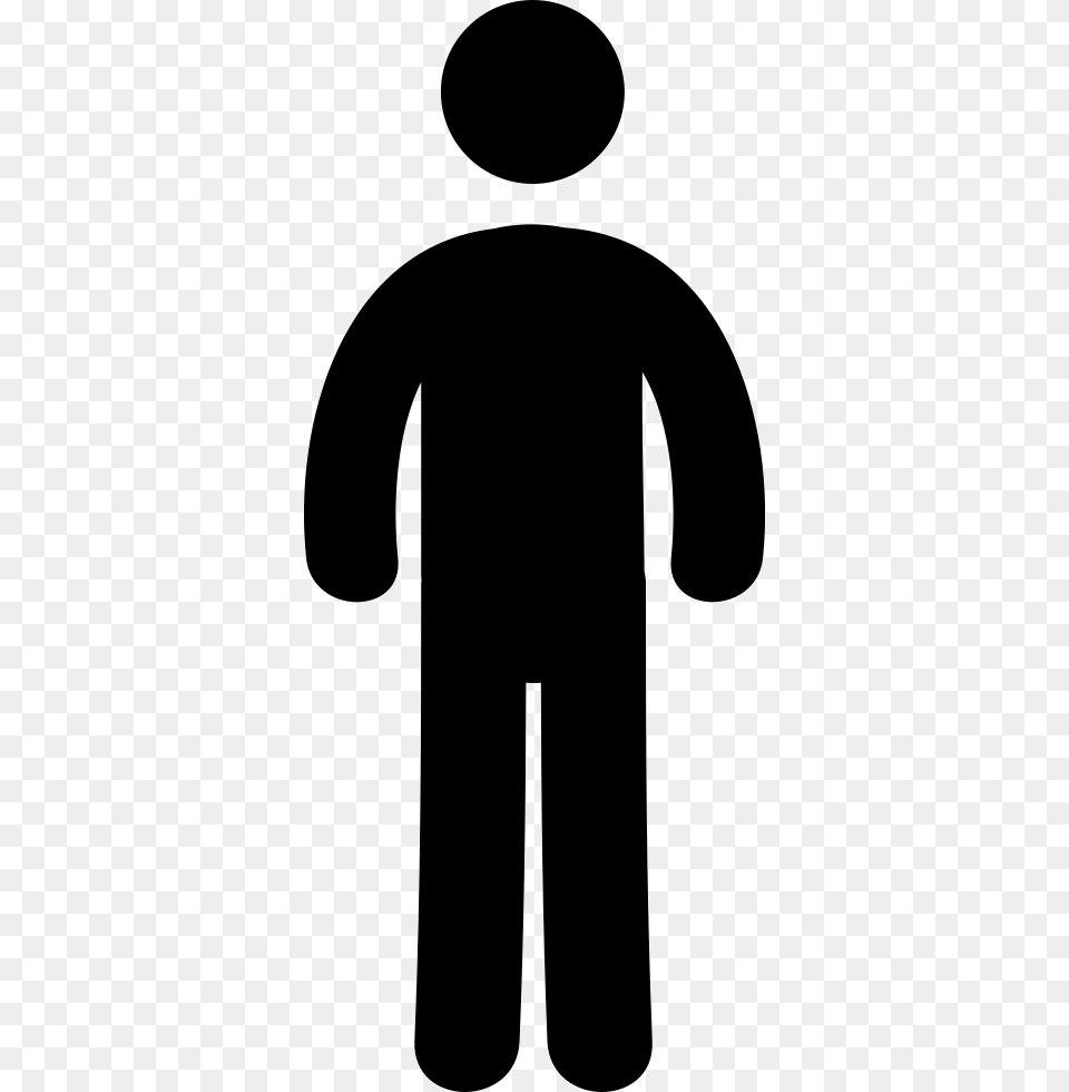 File Standing Up Man Icon, Silhouette, Stencil, Adult, Male Png