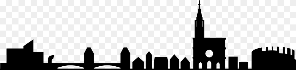 File Strasbourg Skyline Svg Strasbourg, Gray Free Png