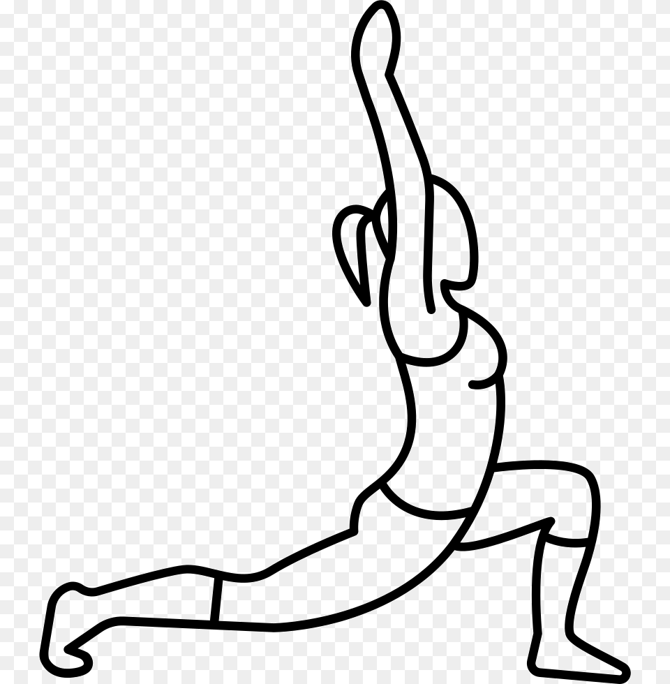 File Stretching For Legs And Arms, Yoga, Working Out, Warrior Yoga Pose, Sport Png