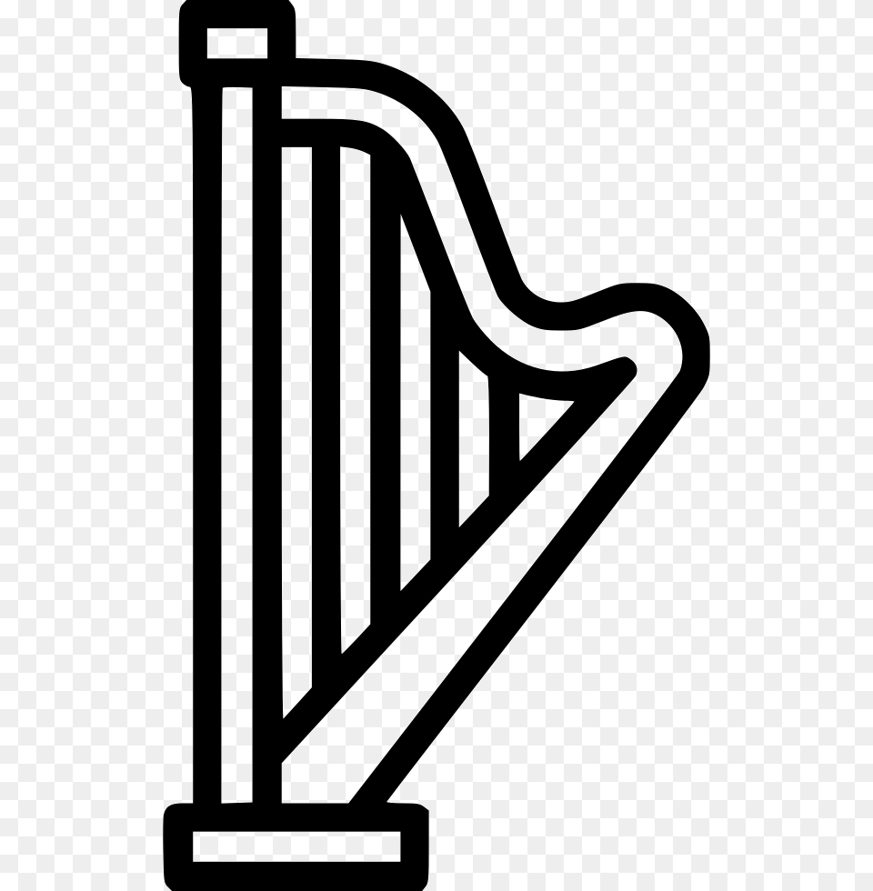 File Svg, Handrail, Musical Instrument, Harp, Gas Pump Png