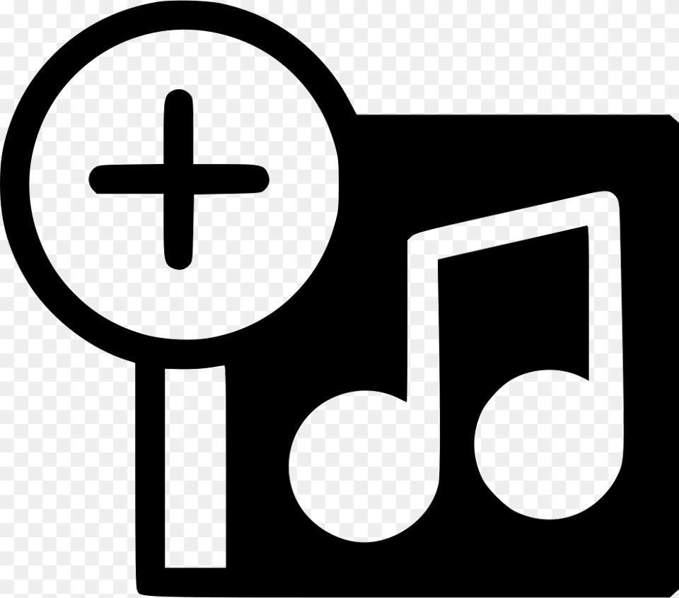 File Svg Add Music Icon, Cross, Symbol, Sign Free Png