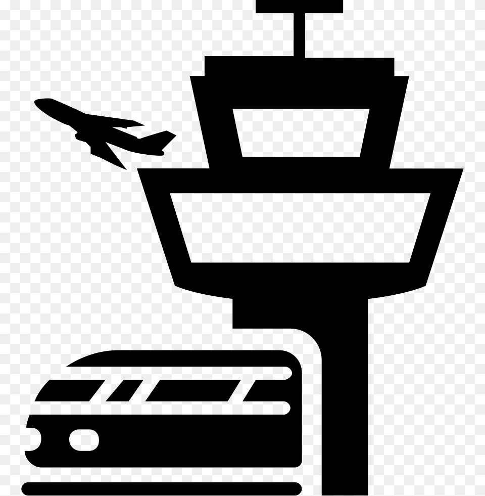 File Svg Air Traffic Control, Stencil, Aircraft, Airplane, Transportation Free Png Download