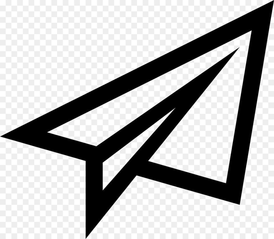 File Svg Airplane, Triangle, Arrow, Arrowhead, Weapon Free Transparent Png