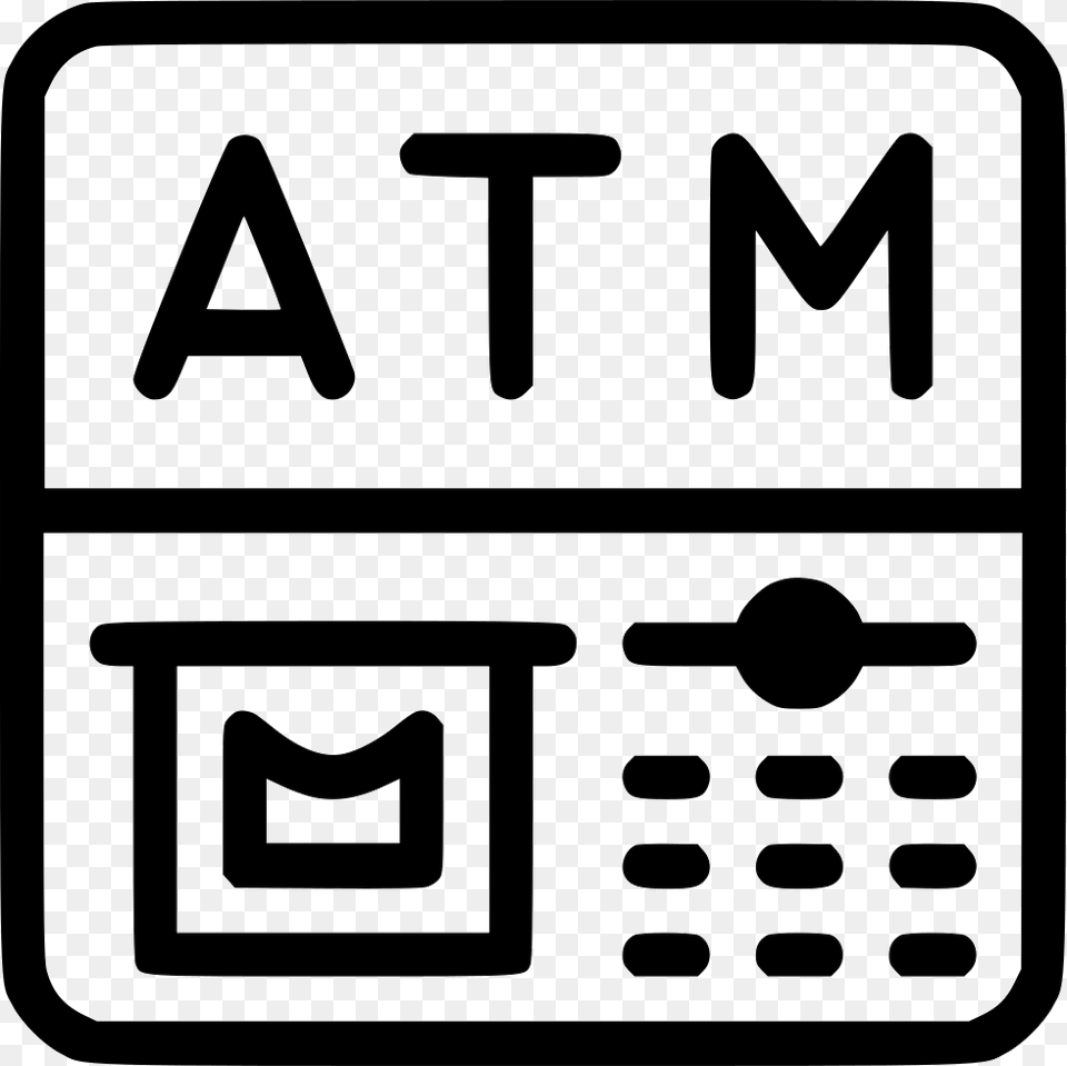 File Svg Atm Icon Transparent, Electronics, Symbol, Phone Png