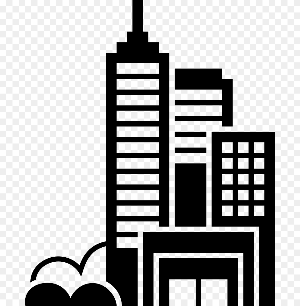File Svg Black Building Logo, City, Stencil, Metropolis, Urban Free Png Download