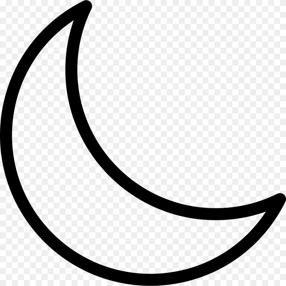 File Svg Crescent Moon Svg, Astronomy, Nature, Night, Outdoors Png Image