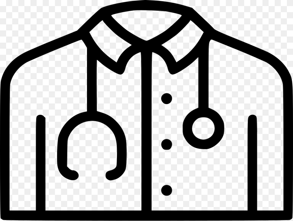 File Svg Doctor Uniform, Shirt, Clothing, Accessories, Tie Free Png