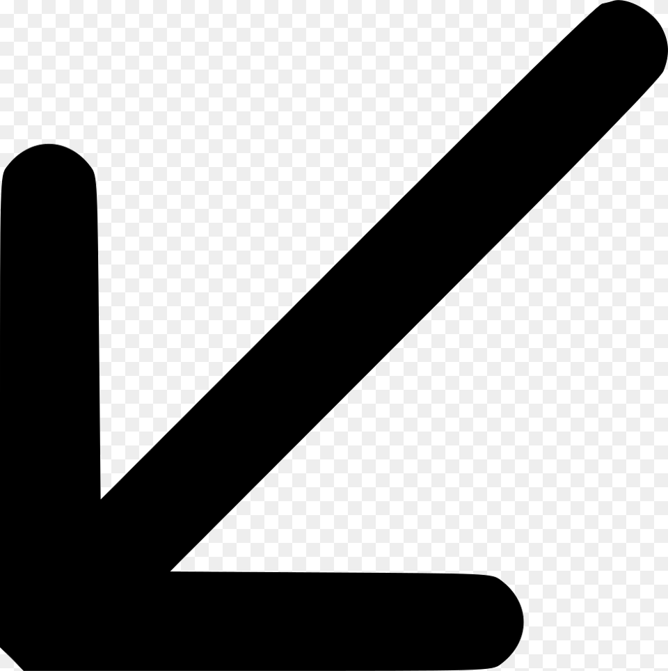 File Svg Downward Left Pointing Arrow, Blade, Razor, Weapon, Symbol Png