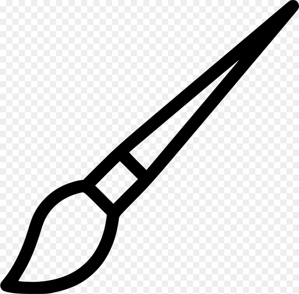 File Svg Draw A Paint Brush, Cutlery, Device, Spoon, Tool Free Transparent Png
