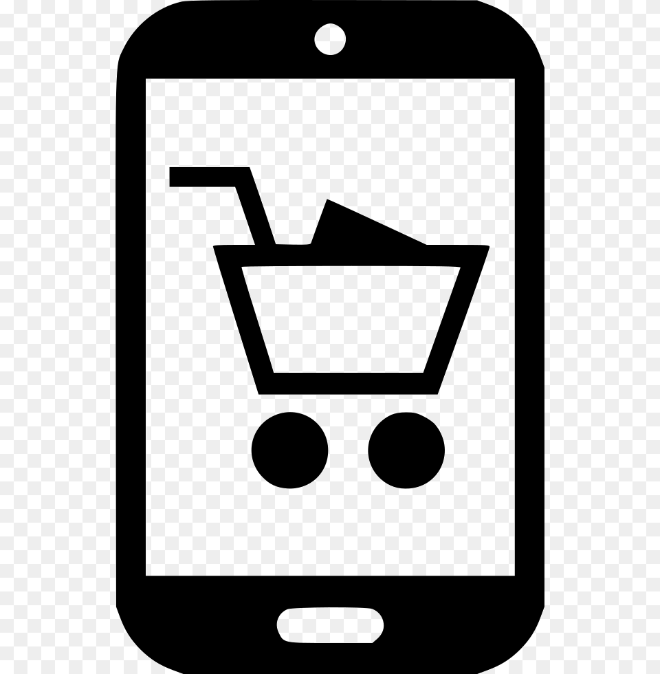 File Svg Ecommerce Shopping Icon, Stencil Free Png Download