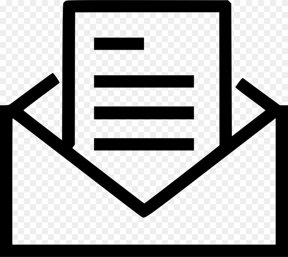 File Svg Email Open Icon, Stencil, Envelope, Mail Png