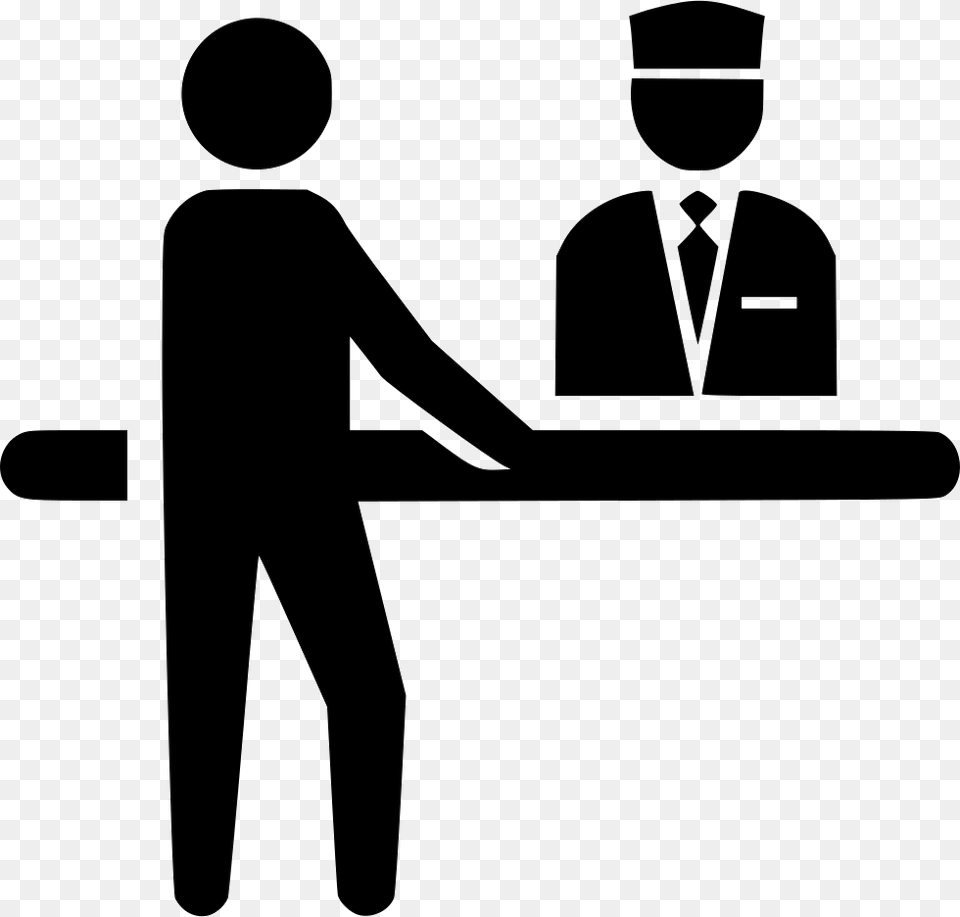 File Svg Front Desk Icon, People, Person, Stencil, Smoke Pipe Png
