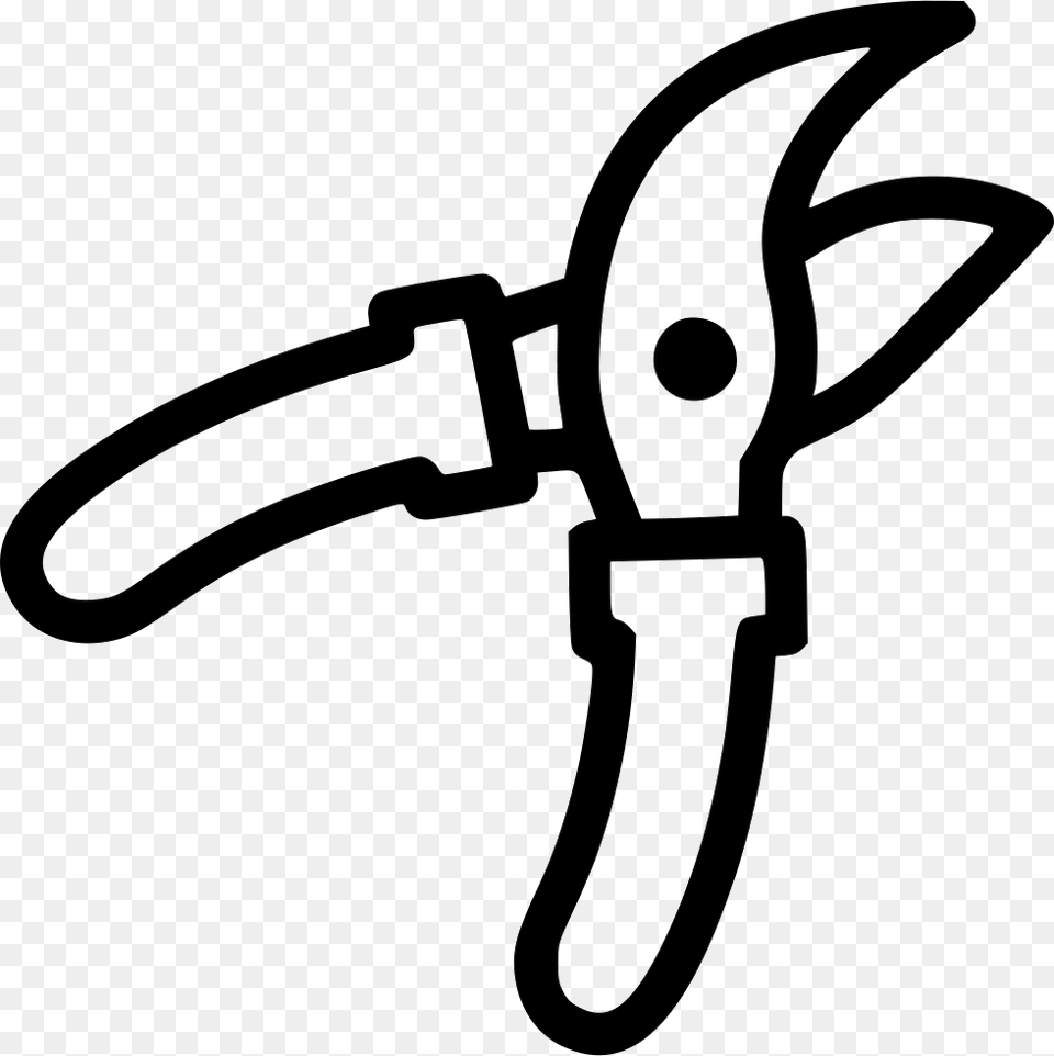 File Svg Garden Scissors Black And White, Bow, Weapon, Blade Free Transparent Png