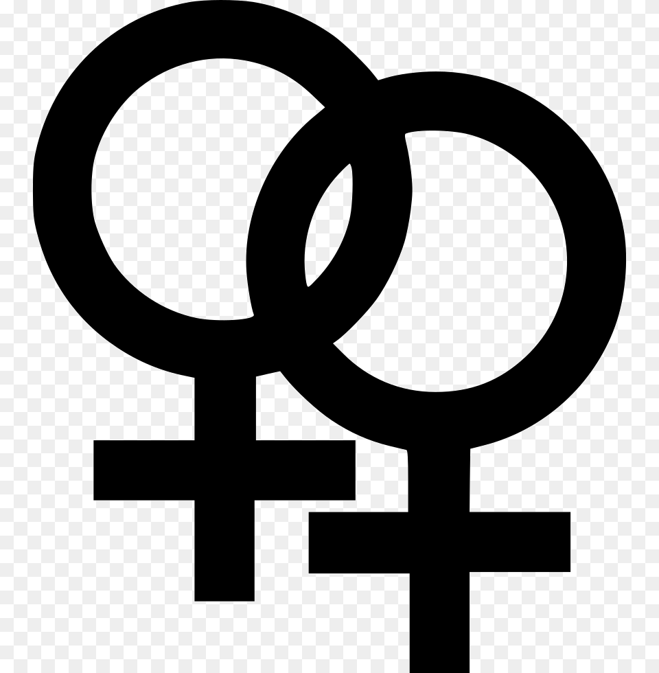 File Svg Gender Symbol Of A Lesbian, Key Free Png Download