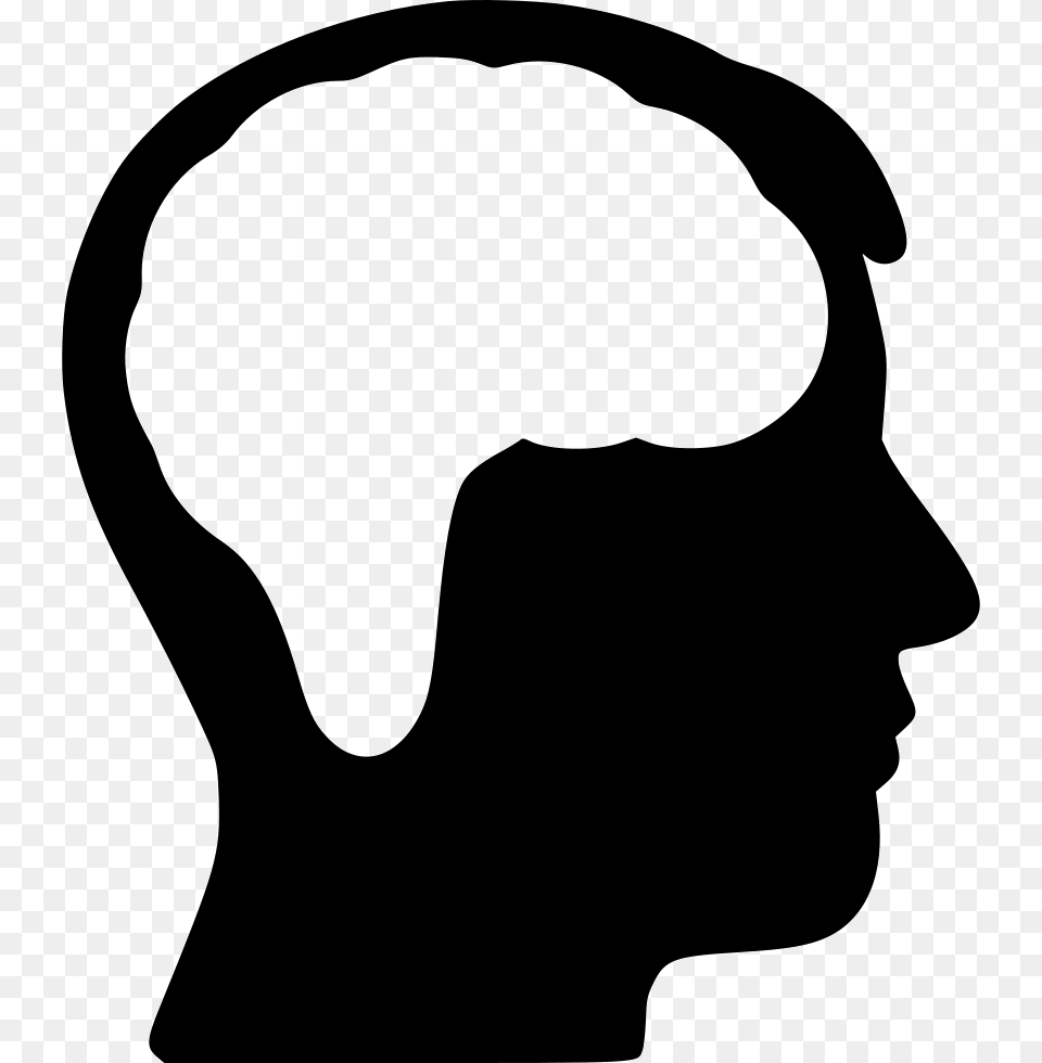 File Svg Head And Brain Vector, Silhouette, Stencil, Adult, Female Png Image