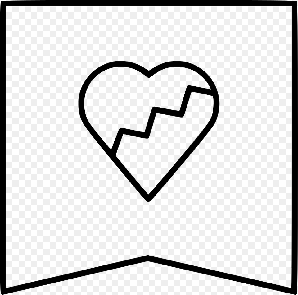 File Svg Heart, Stencil Free Png Download