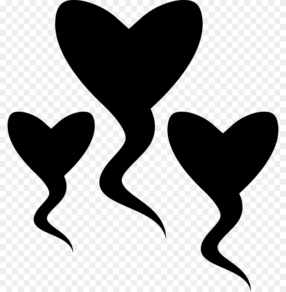 File Svg Heart Shaped Sperm, Silhouette, Stencil, Smoke Pipe Free Transparent Png