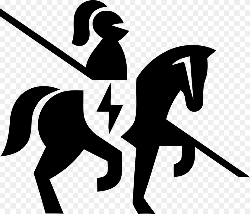 File Svg Horseman Logo, Knight, People, Person, Silhouette Png