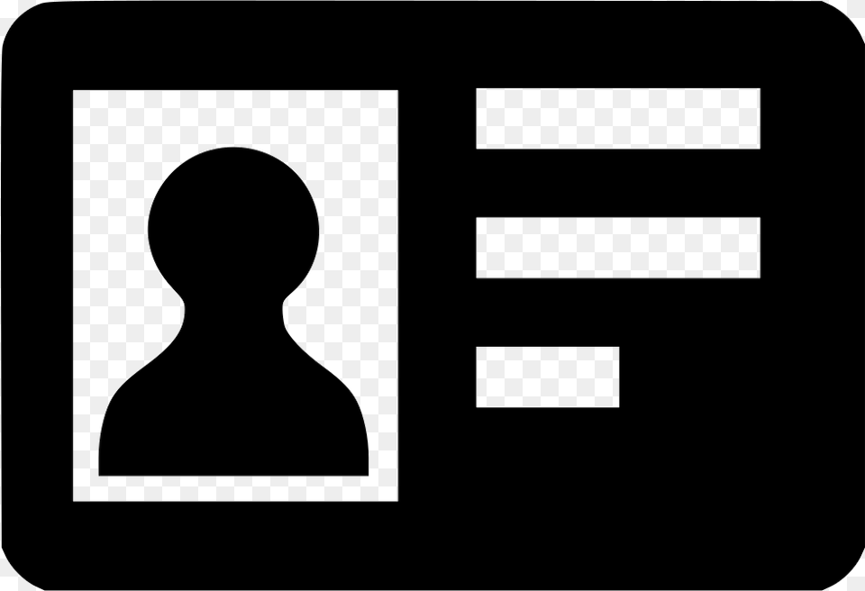 File Svg Identity Access Icon, Silhouette, Person, Head Png Image