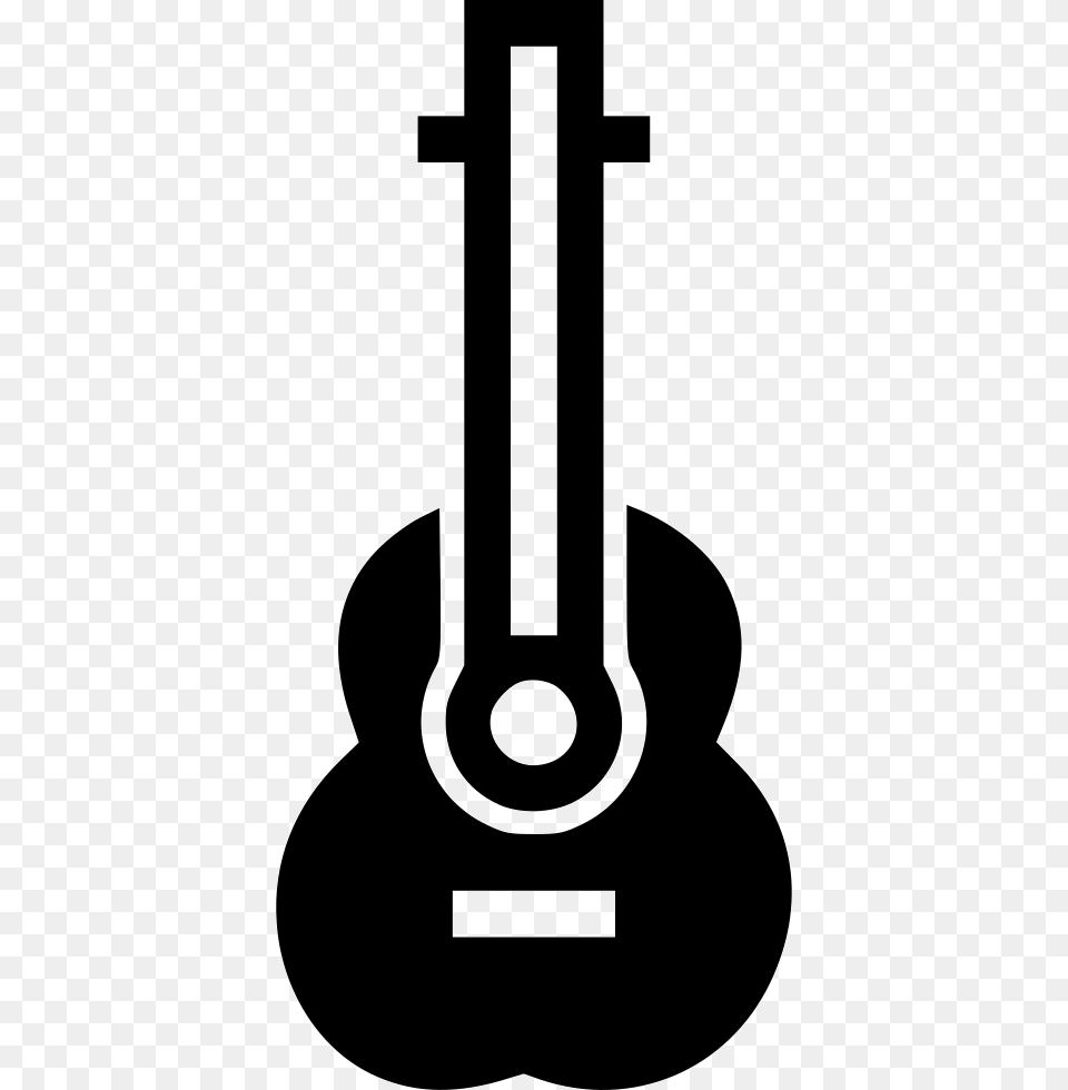File Svg Illustration, Stencil, Cross, Symbol, Guitar Free Transparent Png