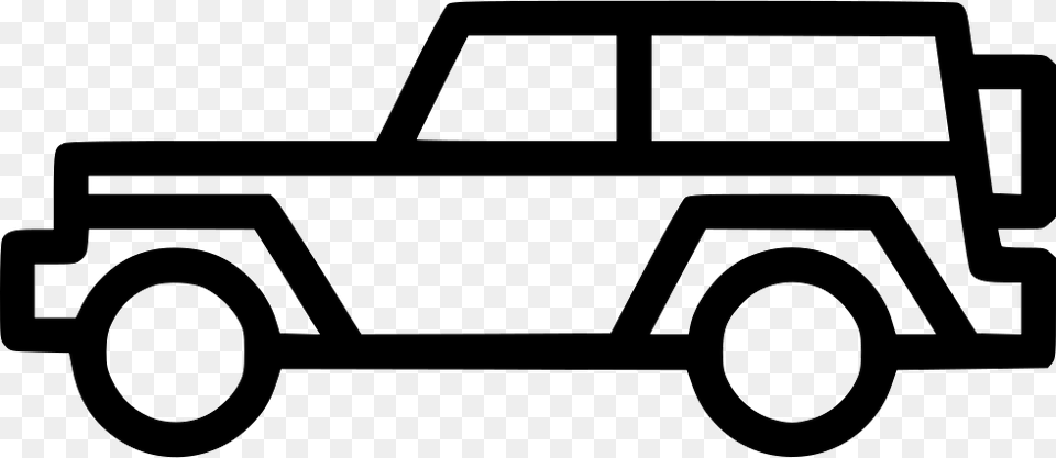 File Svg Jeepney Clipart Black And White No Background, Vehicle, Truck, Transportation, Pickup Truck Png