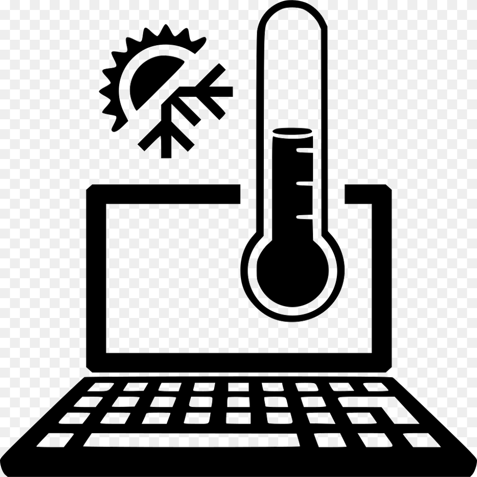 File Svg Laptop Icon, Stencil, Computer, Electronics, Pc Png