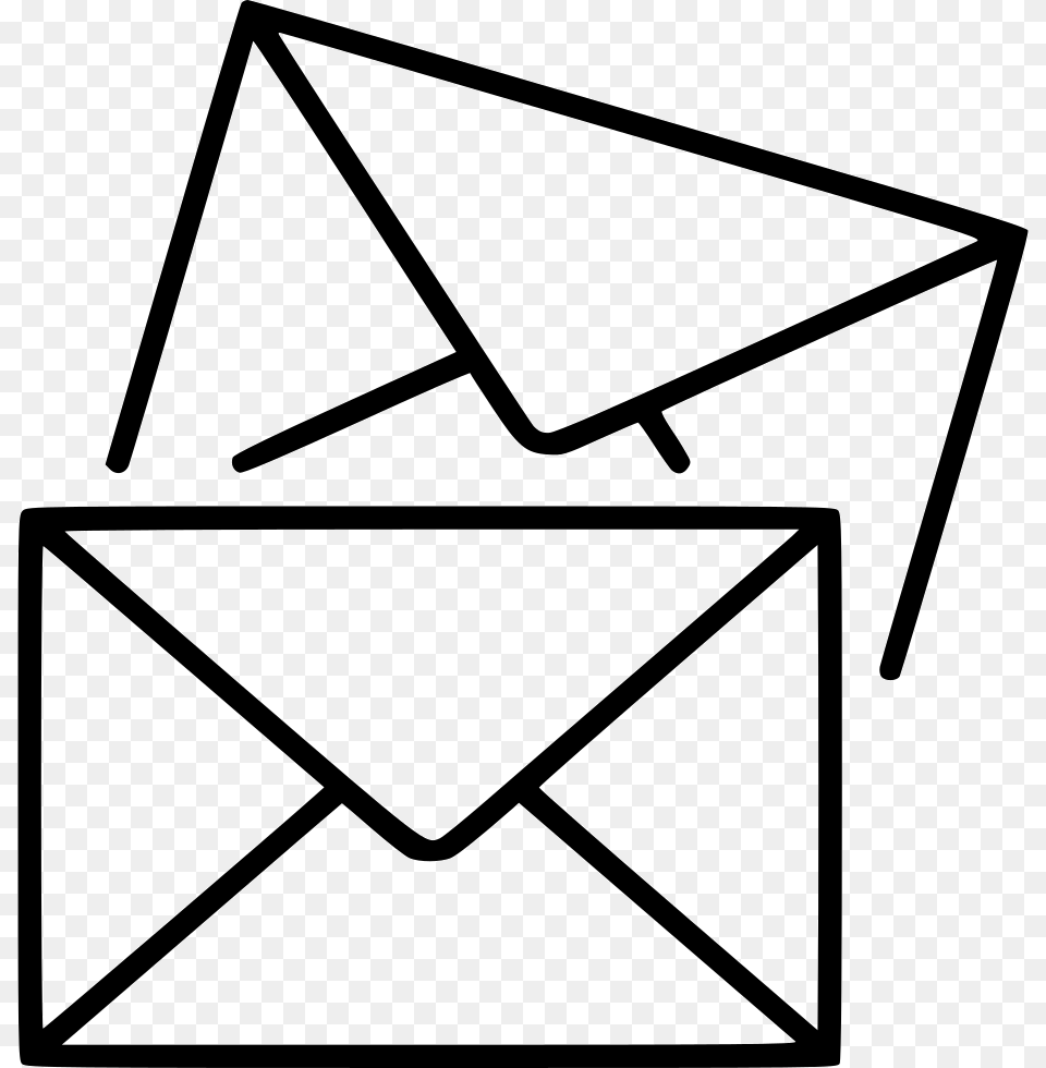 File Svg Mail Black And White, Envelope Free Transparent Png
