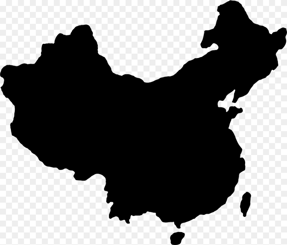 File Svg Map Of China, Silhouette, Stencil, Animal, Canine Png Image