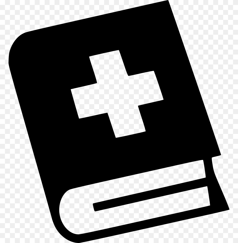 File Svg Medicine Book, First Aid, Stencil Free Png Download