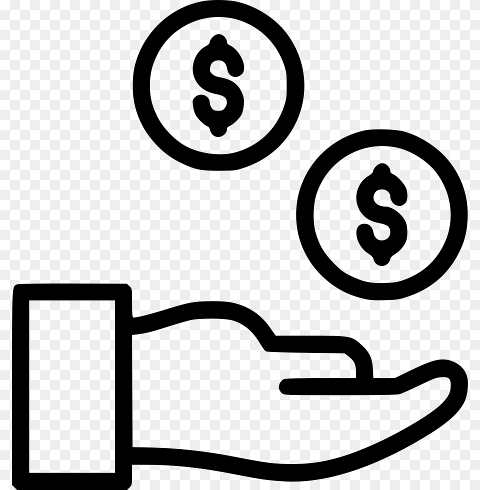 File Svg Money Icon Noun Project, Stencil, Symbol, Text, Smoke Pipe Png Image