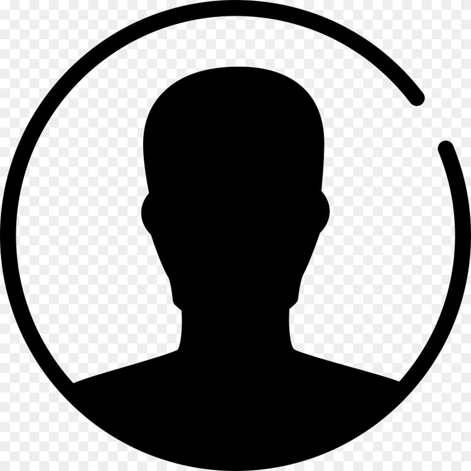 File Svg My Profile Icon, Silhouette, Stencil, Adult, Male Png