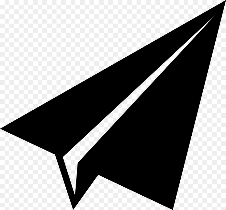 File Svg Paper Plane Icon, Triangle, Blade, Dagger, Knife Free Transparent Png
