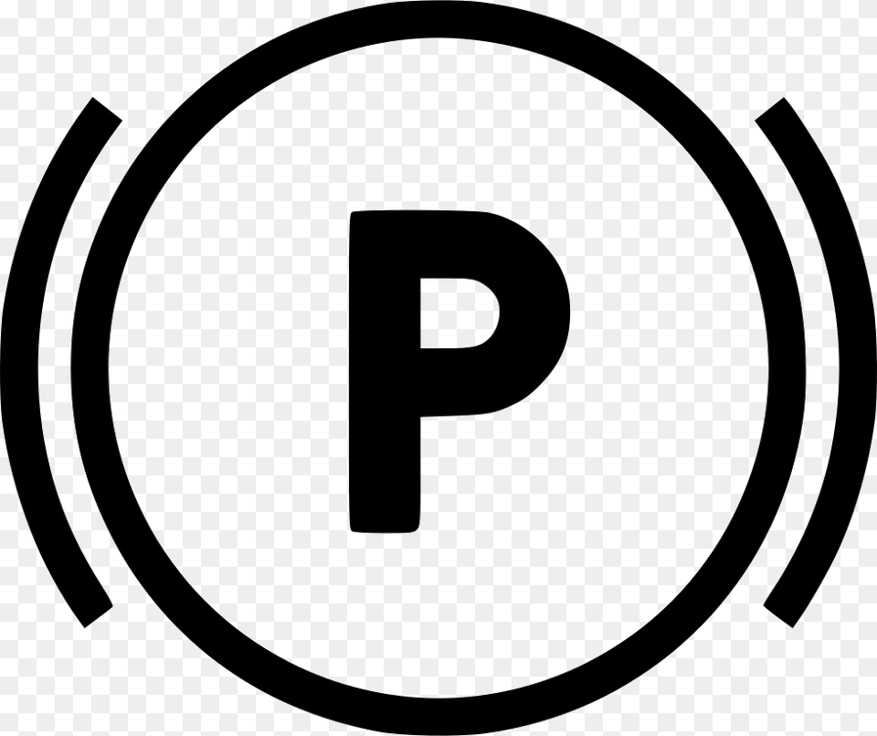 File Svg Parking Brake Icon, Symbol, Number, Text Free Png
