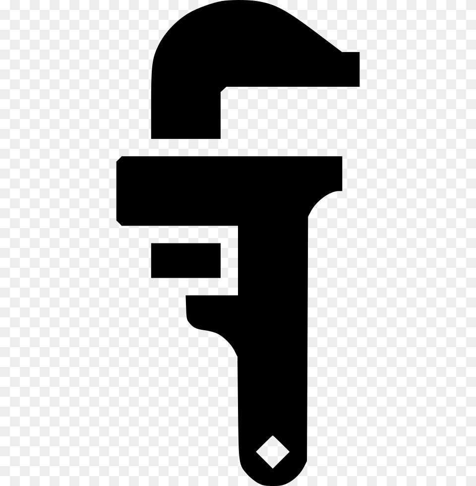 File Svg Pipe Wrench Icon, Stencil Free Png Download