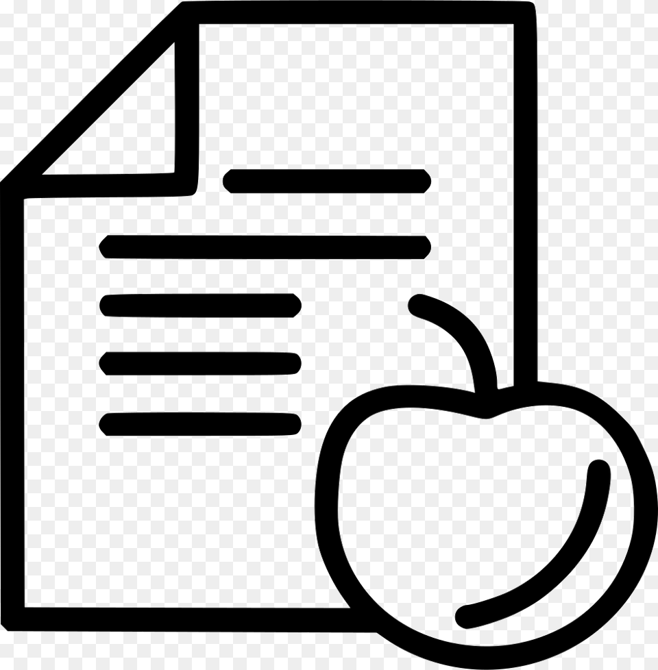 File Svg Return Document Icon, Stencil, Food, Fruit, Plant Free Png Download