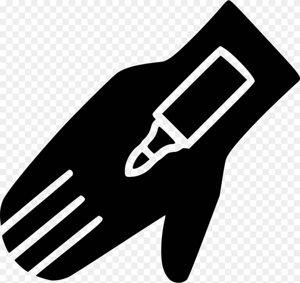 File Svg Sign, Clothing, Glove, Stencil, Cutlery Png Image