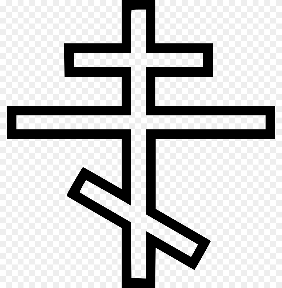 File Svg Silueta De Una Lapida, Cross, Symbol Free Png