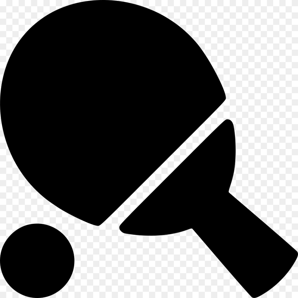 File Table Tennis, Stencil, Silhouette, Racket Free Transparent Png