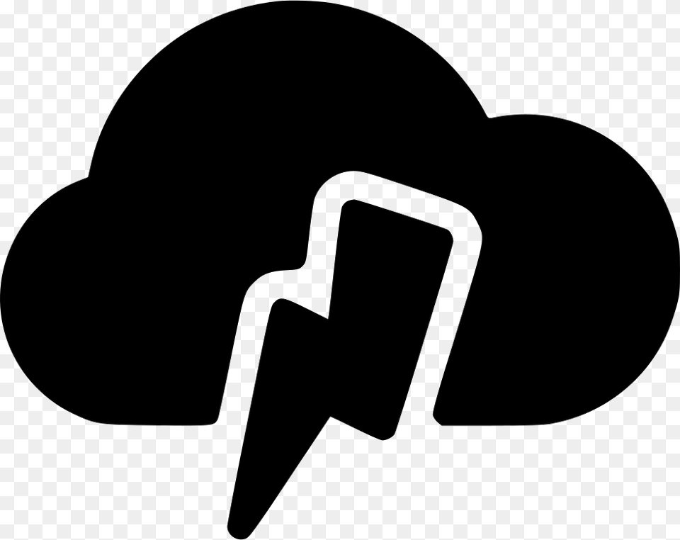 File Thunder, Stencil, Silhouette Png Image
