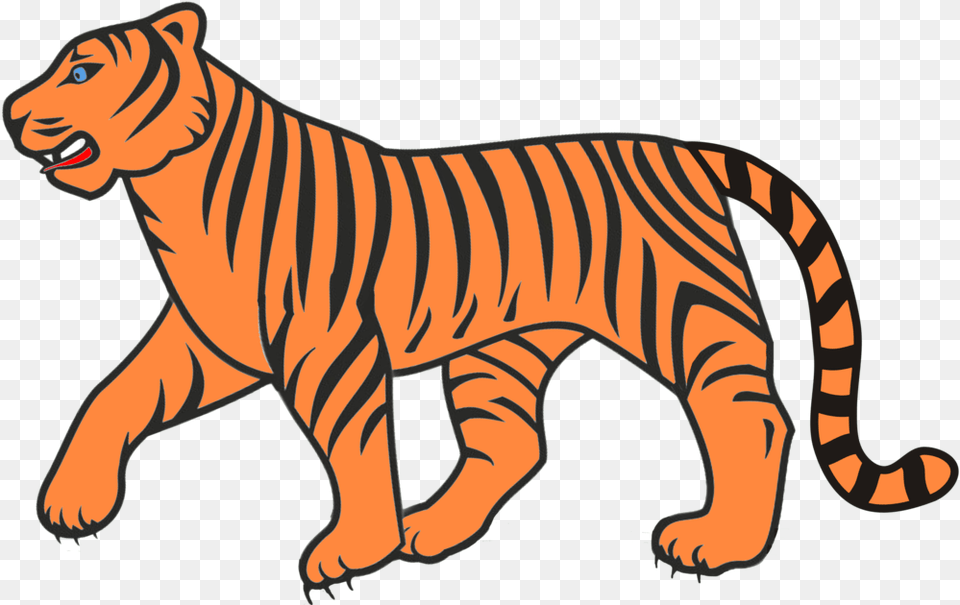 File Tigervector Wikimedia Commons Tigervector, Animal, Mammal, Tiger, Wildlife Png Image