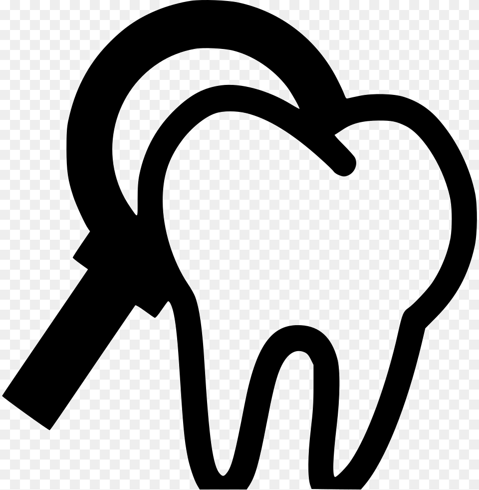 File Tooth Check Up Clipart, Stencil Png Image