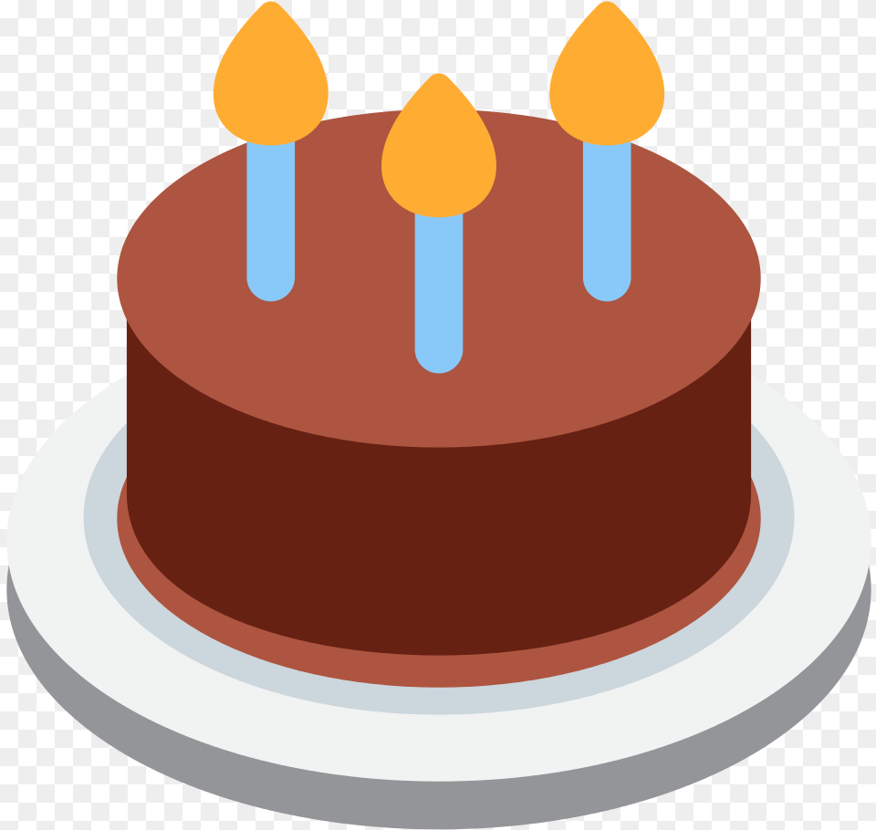 File Twemoji F Birthday Cake Emoji, Birthday Cake, Cream, Dessert, Food Free Png