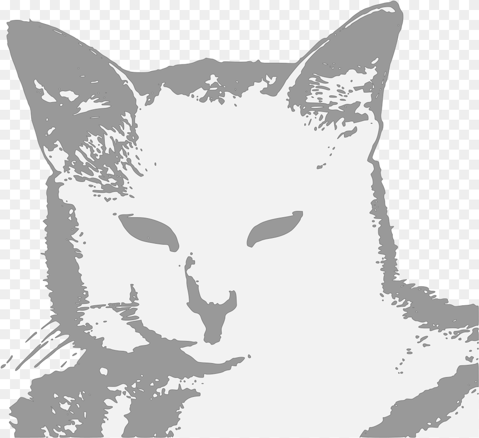File User Coolcat Svg Cool Cat Silhouette, Animal, Mammal, Pet, Angora Free Png