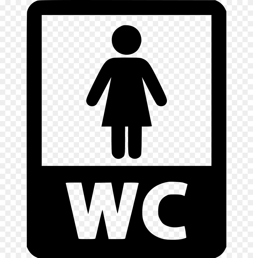 File Wc Women Icon, Sign, Symbol, Person, Road Sign Free Transparent Png