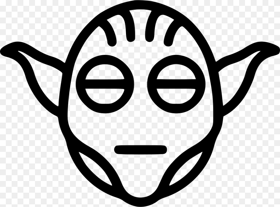 File Yoda, Stencil, Animal, Canine, Dog Png