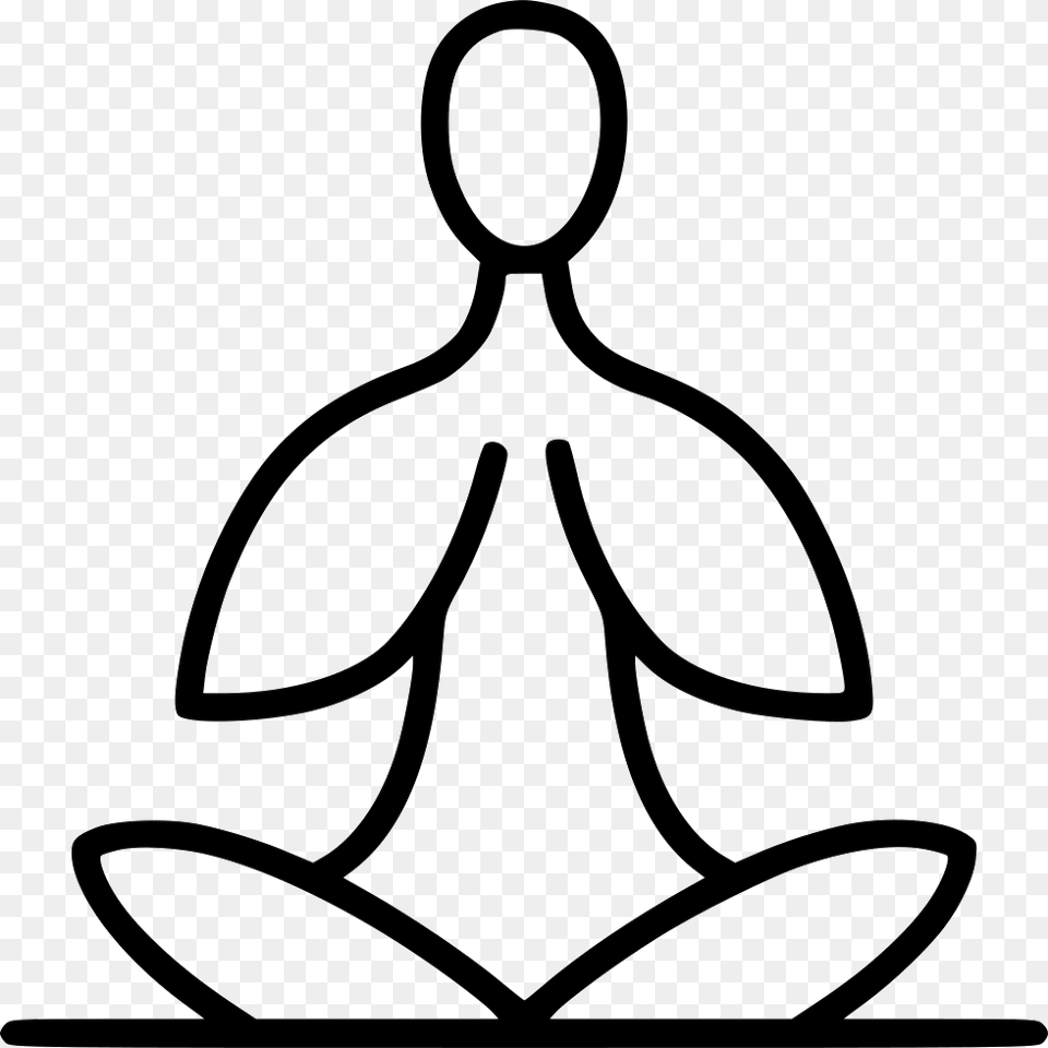 File Yoga Line Icon, Stencil, Accessories Png Image