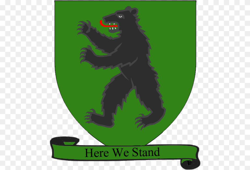 Filea Song Of Ice And Fire Arms House Mormont Green Mormont Coat Of Arms, Animal, Bear, Mammal, Wildlife Png